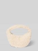CK Calvin Klein Shoulder Bag mit Fellbesatz Modell 'Sherpa' in Offwhit...