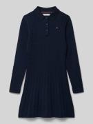Tommy Hilfiger Teens Tailliertes Strickkleid aus reiner Baumwolle in M...