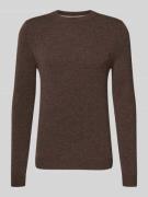 MCNEAL Strickpullover aus Woll-Mix mit Kaschmir-Anteil in Schoko Melan...