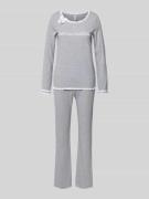 LOUIS & LOUISA Regular Fit Pyjama mit Zierschleife Modell 'Zeit zum Ku...