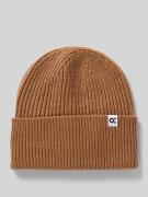 OPUS Beanie mit Woll-Anteil Modell 'Afemina' in Cognac, Größe 1