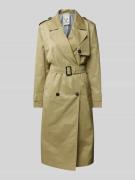 Fuchs Schmitt Trenchcoat mit Taillengürtel in Khaki, Größe 40