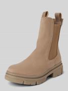 Tamaris Chelsea Boots mit Zugschlaufen in Beige, Größe 39