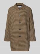 REVIEW Relaxed Fit Mantel mit Umlegekragen in Hellbraun, Größe M