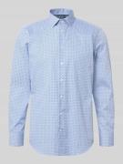 Christian Berg Men Regular Fit Businesshemd mit Kentkragen in Bleu, Gr...