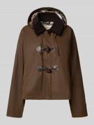 Barbour Loose Fit Dufflecoat aus reiner Baumwolle Modell 'MYRA' in Cog...