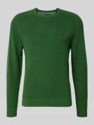 Fynch-Hatton Strickpullover aus reiner Baumwolle in Gruen, Größe L