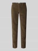Brax Slim Fit Cordhose mit Gesäßtaschen Modell 'Fabio' in Taupe, Größe...