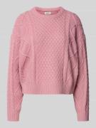 Guess Jeans Strickpullover mit Strukturmuster und Rundhalsausschnitt i...