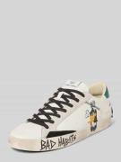 Crime London Sneaker mit Motiv-Prints Modell 'DISTRESSED' in Weiss, Gr...