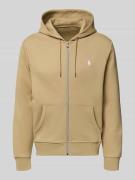 Polo Ralph Lauren Sweatjacke mit Kapuze in Beige, Größe L