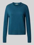 Tom Tailor Regular Fit Strickpullover aus Baumwoll-Kaschmir-Mix in Pet...