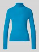 Marc Cain Rollkragenpullover aus Schurwoll-Mix in Ocean, Größe 34