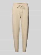 Christian Berg Woman Slim Fit Sweatpants aus Viskose-Mix in Beige Mela...