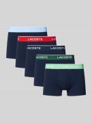 Lacoste Slim Fit Trunks aus Baumwoll-Mix im 5er-Pack in Marine, Größe ...