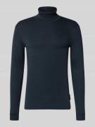 Marc O'Polo Shaped Fit Langarmshirt aus reiner Baumwolle mit Rollkrage...
