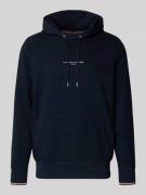 Tommy Hilfiger Regular Fit Hoodie aus Baumwoll-Mix in Marine, Größe M