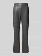 Raffaello Rossi Flared Bootcut Hose in Leder-Optik Modell 'MACY' in Du...