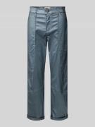 MAC Jeans mit Eingrifftaschen Modell 'IOWA' in Silber, Größe 32