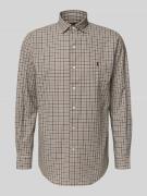 Polo Ralph Lauren Custom Fit Freizeithemd mit Kentkragen in Mittelbrau...