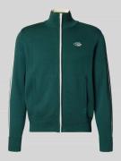 PROHIBITED Strickjacke mit Reißverschluss in Dunkelgruen, Größe L