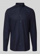 OLYMP Level Five Regular Fit Business-Hemd mit Strukturmuster in Marin...