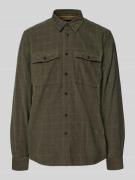 PME Legend Freizeithemd mit Knopfleiste in Schlamm, Größe L