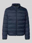 Pepe Jeans Regular Fit Steppjacke mit Stehkragen in Marine, Größe L