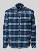 Samsøe Samsøe Hemdjacke mit Knopfleiste in Dunkelblau, Größe L