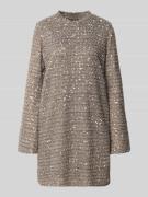 Jake*s Collection Knielanges Kleid mit Paillettenbesatz in Mittelgrau ...