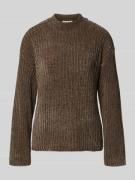 FREE/QUENT Strickpullover in Ripp-Optik Modell 'Thrill' in Taupe, Größ...