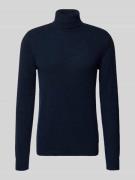 Blend Strickpullover mit Rollkragen Modell 'BRANKO' in Dunkelblau Mela...