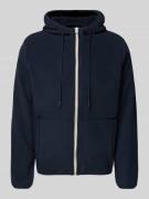Blend Fleecejacke mit Kapuze Modell 'FROST' in Dunkelblau, Größe 3XL