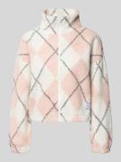 Only Oversized Sweatjacke aus Teddyfell Modell 'ELINE LIFE' in Offwhit...