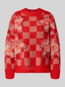 Essentiel Antwerp Loose Fit Pullover aus Schurwoll-Mix in Rot, Größe M