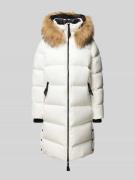 ROCK'N BLUE Daunenmantel mit Kunstfellbesatz in Offwhite, Größe 44