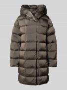 Calvin Klein Womenswear Schimmernder Steppmantel mit Kapuze in Beige, ...