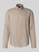 MCNEAL Freizeithemd mit Knopfleiste in Sand, Größe L