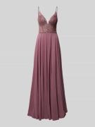 Hey Kyla Abendkleid mit Paillettenbesatz in Mauve, Größe 44