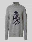 Tommy Hilfiger Regular Fit Strickpullover aus Woll-Baumwoll-Mix in Hel...