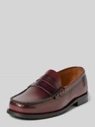 SELECTED HOMME Loafer aus echtem Leder Modell 'BILLY' in Bordeaux, Grö...