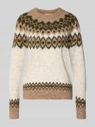 FREE/QUENT Strickpullover in Norweger-Optik Modell 'Novala' in Beige, ...