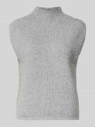 OPUS Pullunder mit Stehkragen Modell 'Pasilla' in Hellgrau, Größe 36