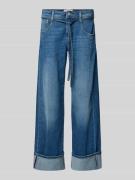 Gang Loose Fit Jeans mit Bindegürtel Modell 'CLAIRE' in Blau, Größe 28