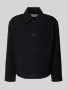 JAKE*S STUDIO MEN Regular Fit Jacke mit Woll-Anteil in Black, Größe M