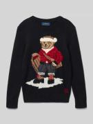 Polo Ralph Lauren Teens Strickpullover mit Motiv und Rundhalsausschnit...