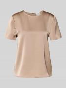Calvin Klein Womenswear Blusenshirt mit Rundhalsausschnitt in Beige, G...