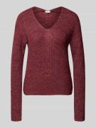 s.Oliver RED LABEL Regular Fit Strickpullover mit Woll-Anteil in Borde...