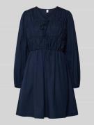 YAS Knielanges Kleid aus Bio-Baumwolle Modell 'EBBA' in Marine, Größe ...