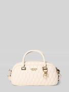 Guess Satchel Bag mit Tragehenkel Modell 'VALLA' in Offwhite, Größe 1